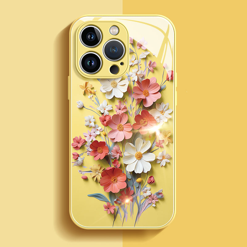 Case iPhone - Golden Petals
