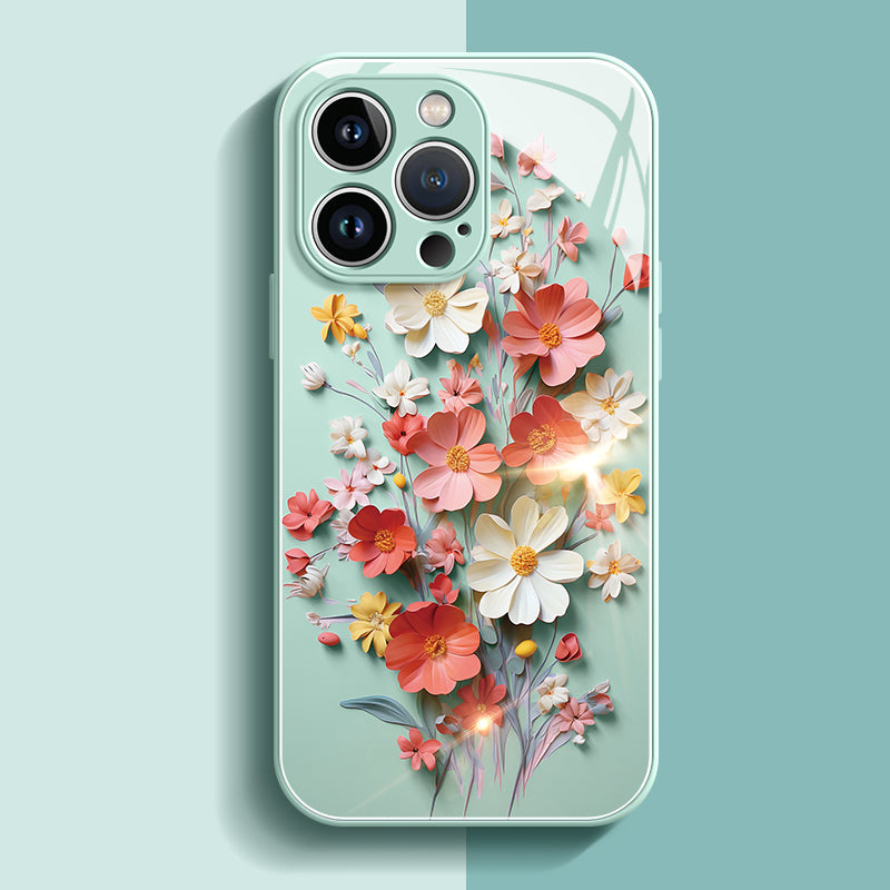 Case iPhone - Golden Petals